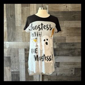 Ghostess With The Mostess pajamas XSmall ghost Halloween trick or treat fall